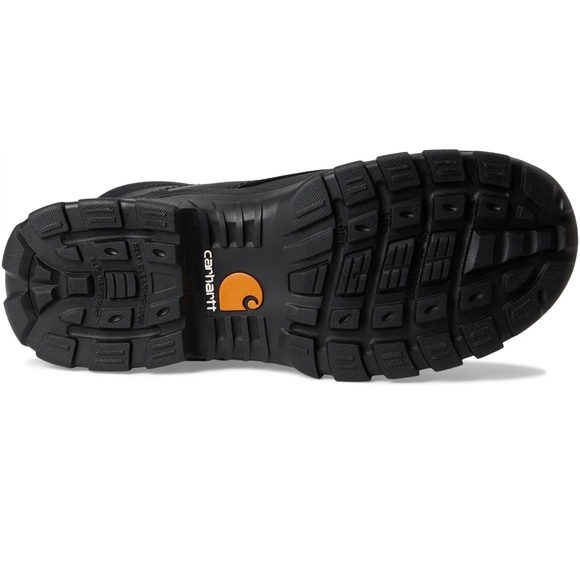 Carhartt Black Leather Work Boots with Padded Ankle - Picture 6 of 12